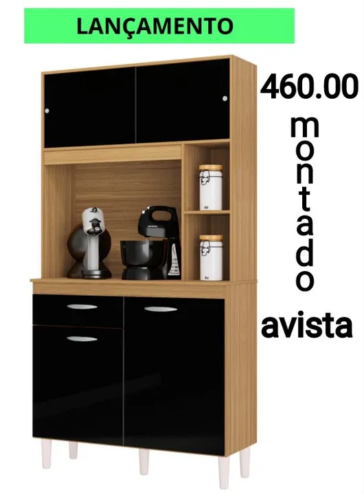 Armário de cozinha novo 460 com montagem a pronta entrega