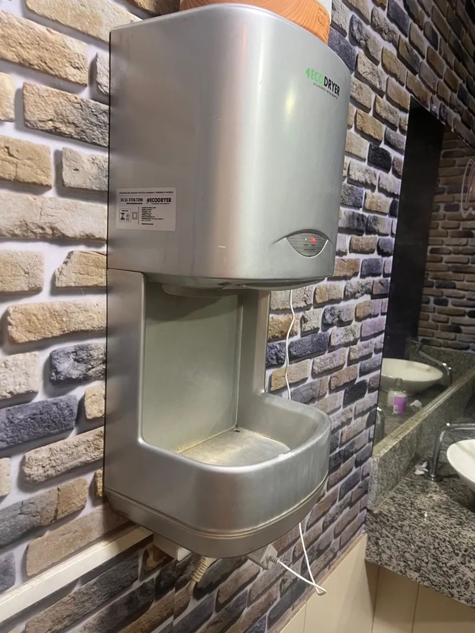 Secador de mãos Ecodryer 1.100w baixo ruido - Foto 2