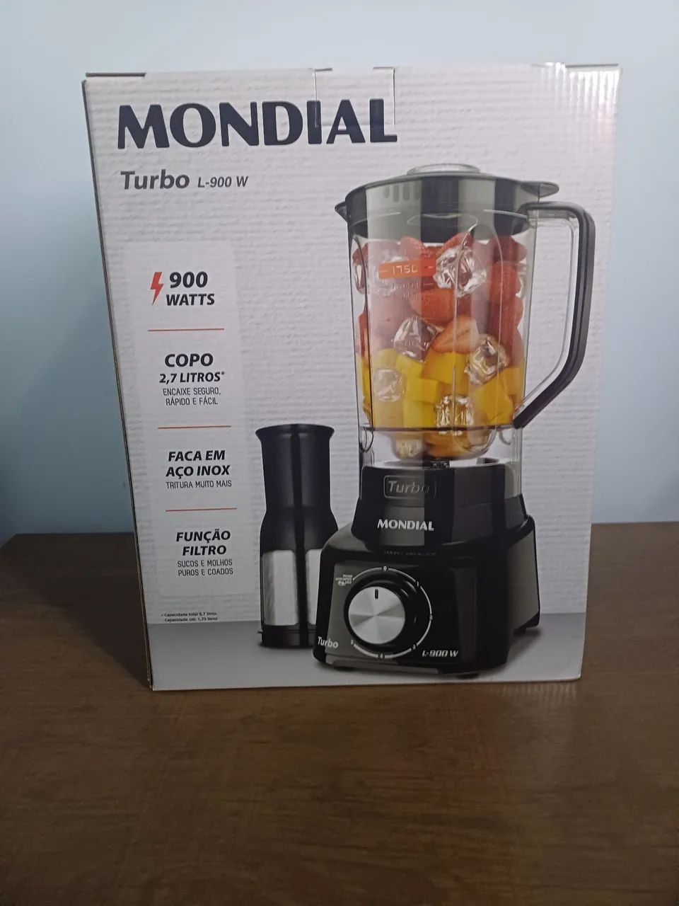 Liquidificador (novo) Mondial Turbo L-900W - Potência e Eficiência na Sua Cozinha!