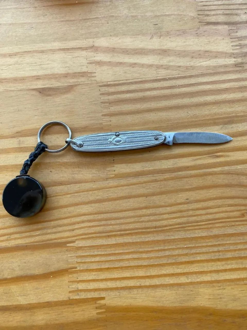 Chaveiro Canivete Antigo. Lâmina Funil. Ótimo Estado!