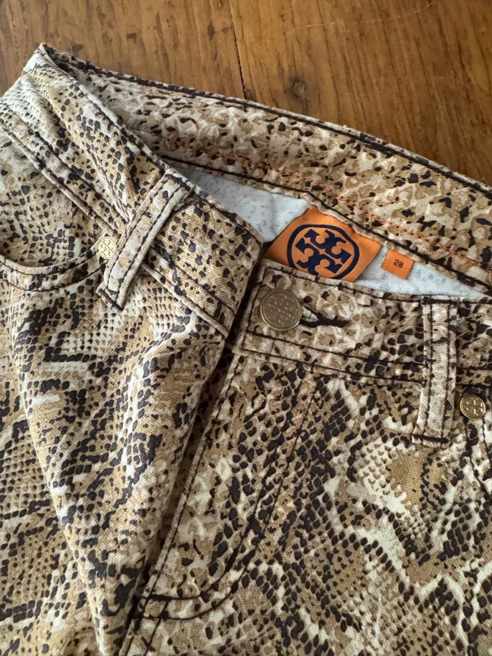 Calça Skinny com estampa de cobra Tory Burdh - Foto 2