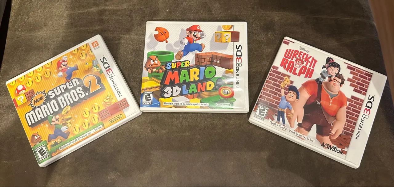 3 x Cartuchos Nintendo 3DS - ORIGINAL