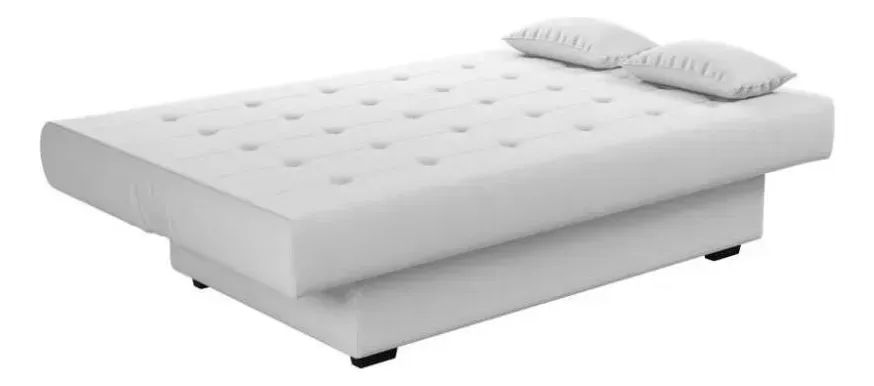 Sofá Cama 2 Lugares Molde No Branco - Foto 2