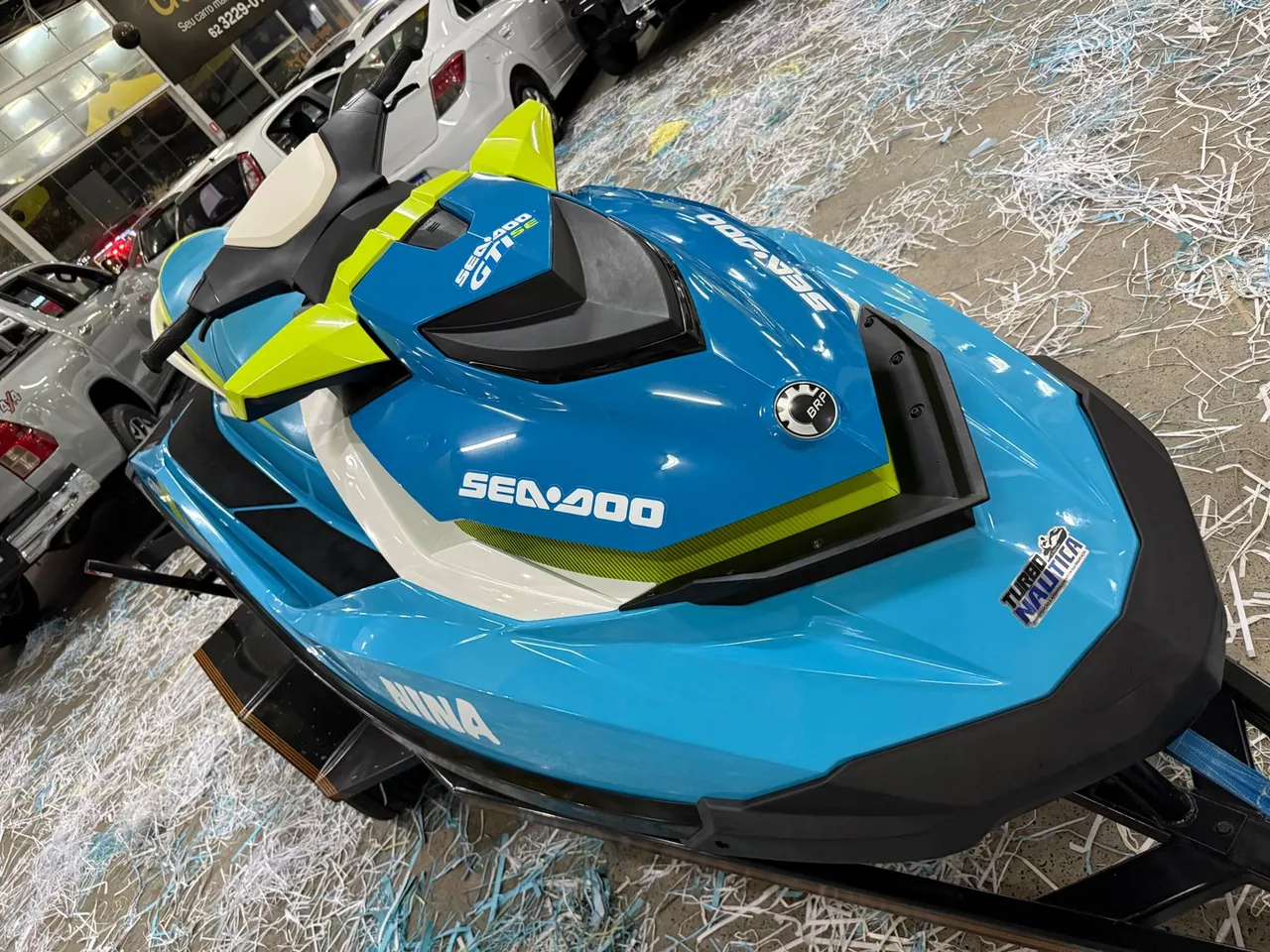 Jet Ski SeaDoo GTI SE - Azul e Amarelo 155 o mais novo de Goiânia zero