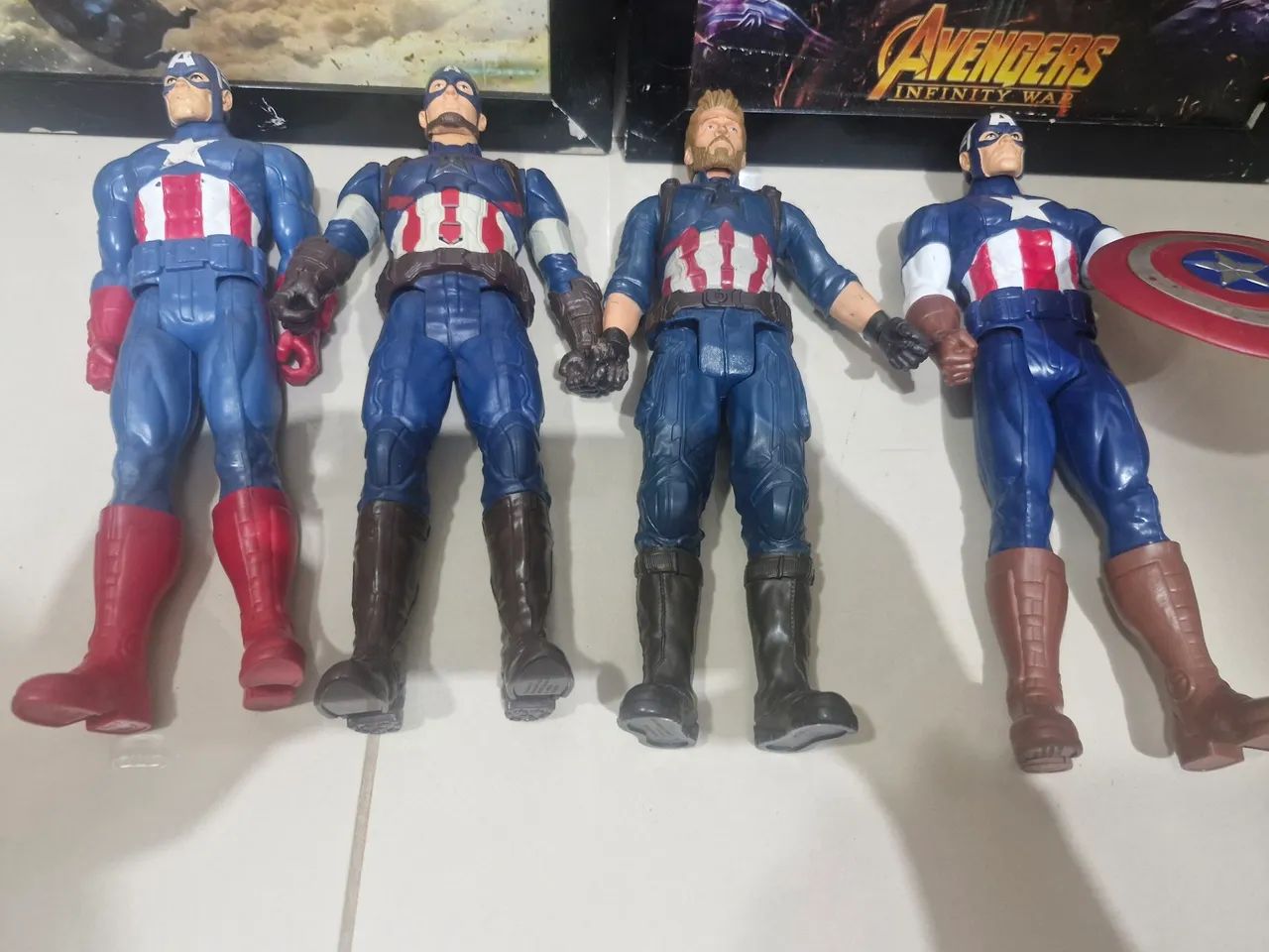 lote - Action Figure - Capitão América- 30cm originais - Foto 6