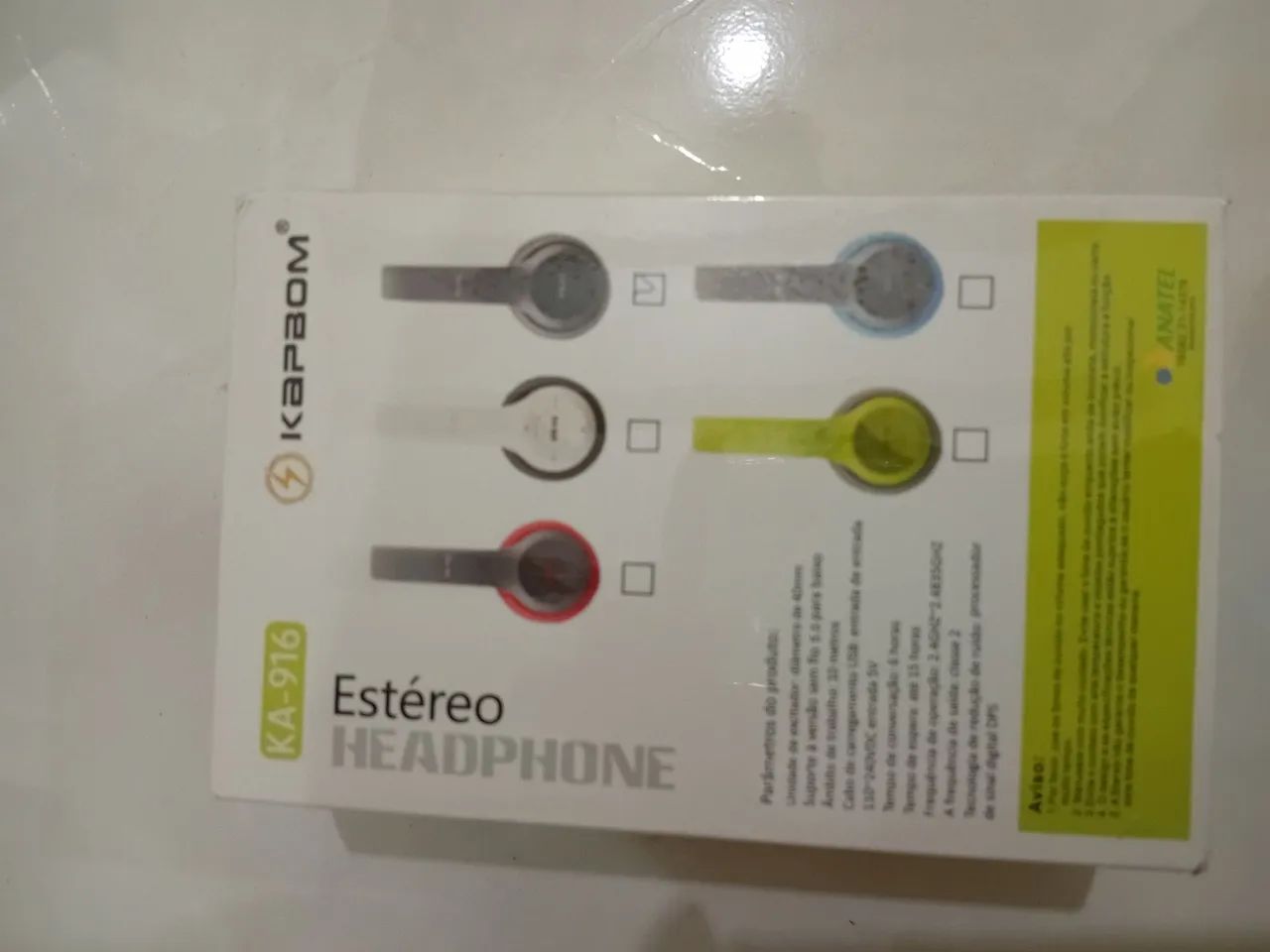 Fone headphone estéreo