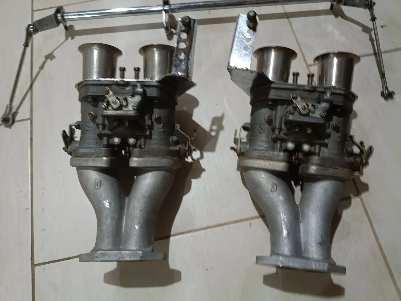 Dupla carburação weber 40 par