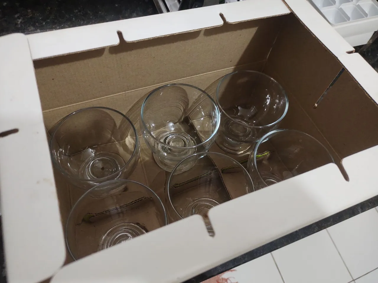 Conjunto de taças de vidro