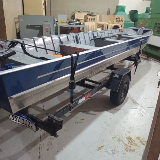 Barco 6 metros alumínio chato. - Foto 4