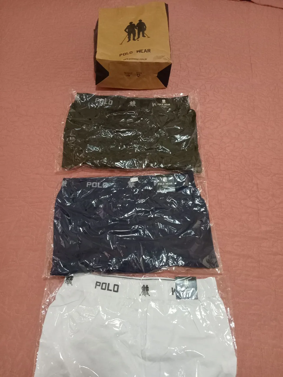 3 Cuecas Box - Polo Wear - Novas