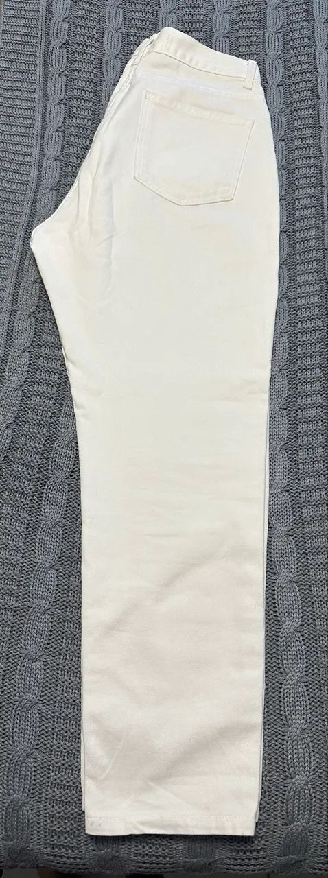 Calça brim reta shoulder tamanho 40 com cinto  - Foto 5