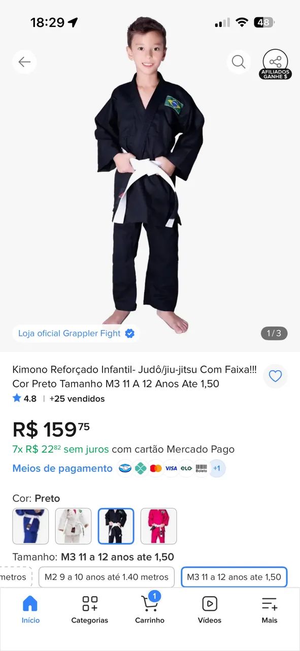 kimono infantil 