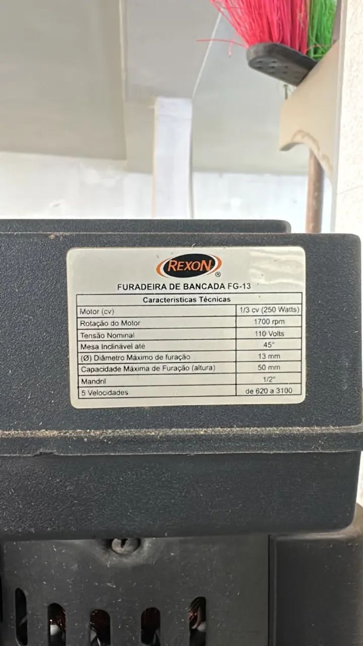 FURADEIRA DE BANCADA REXON - Foto 2