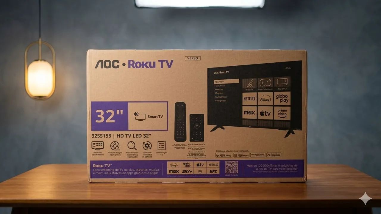 Smart TV LCD LED 32" AOC  - Wi-Fi, HD, Dolby Áudio - Foto 2