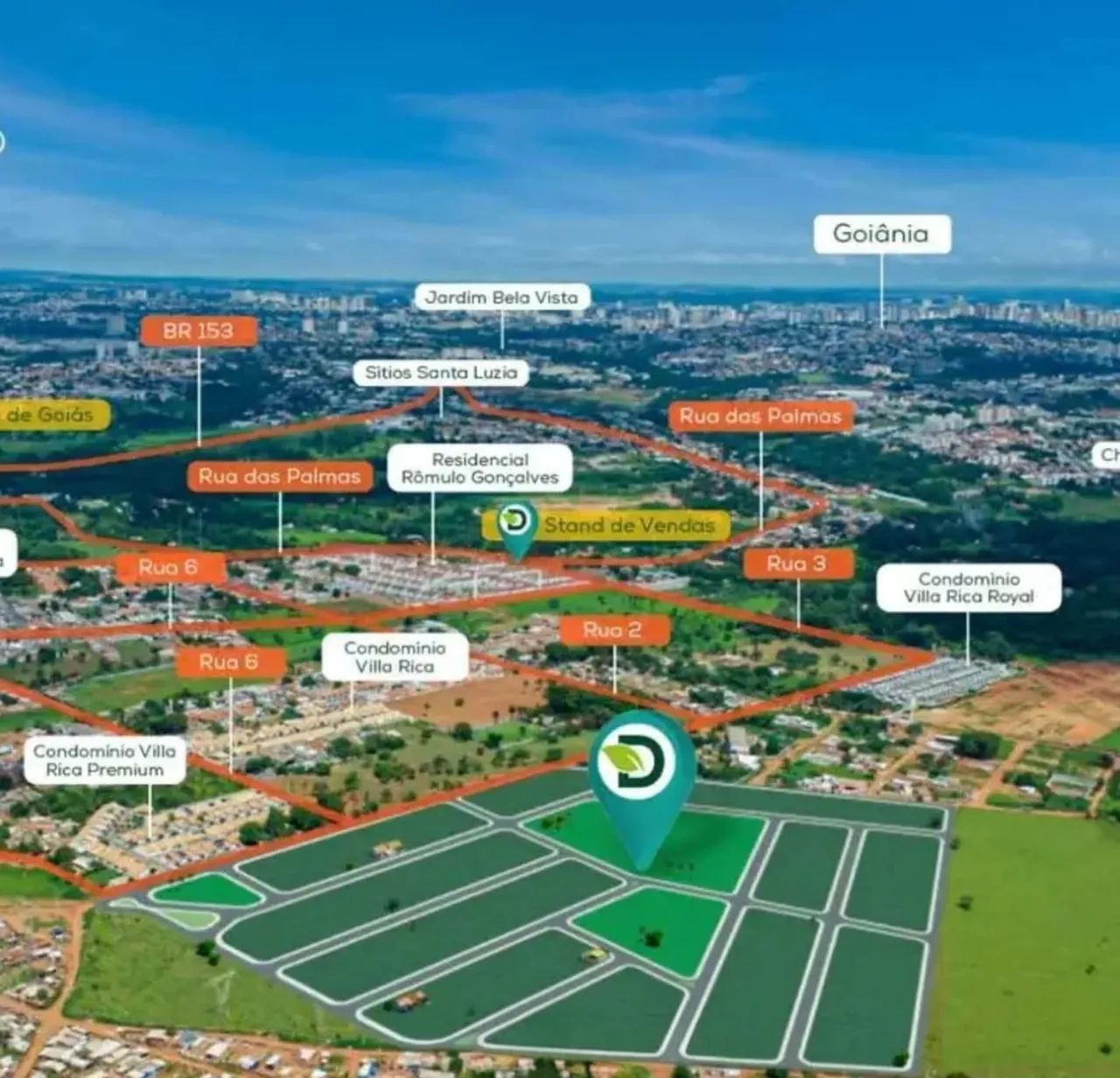 Setor Deville  Região Da Chácara São Pedro , Lotes De 180 A 880 M² - Foto 2