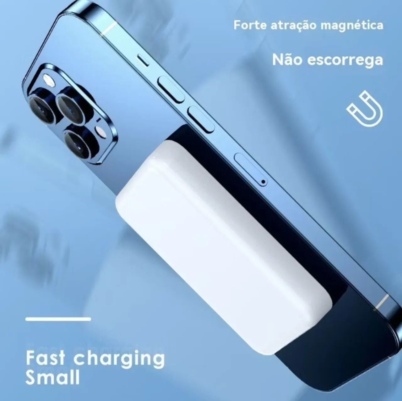 Iphone carregador portátil magnético  - Foto 3