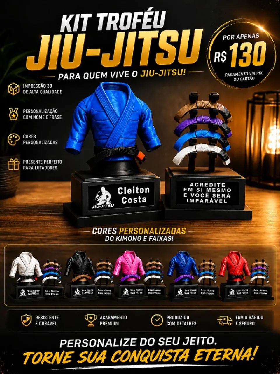 Kit troféu Kimono 