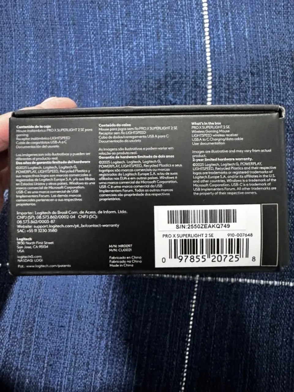Logitech PRO X SUPERLIGHT 2 SE - Preto - Foto 2