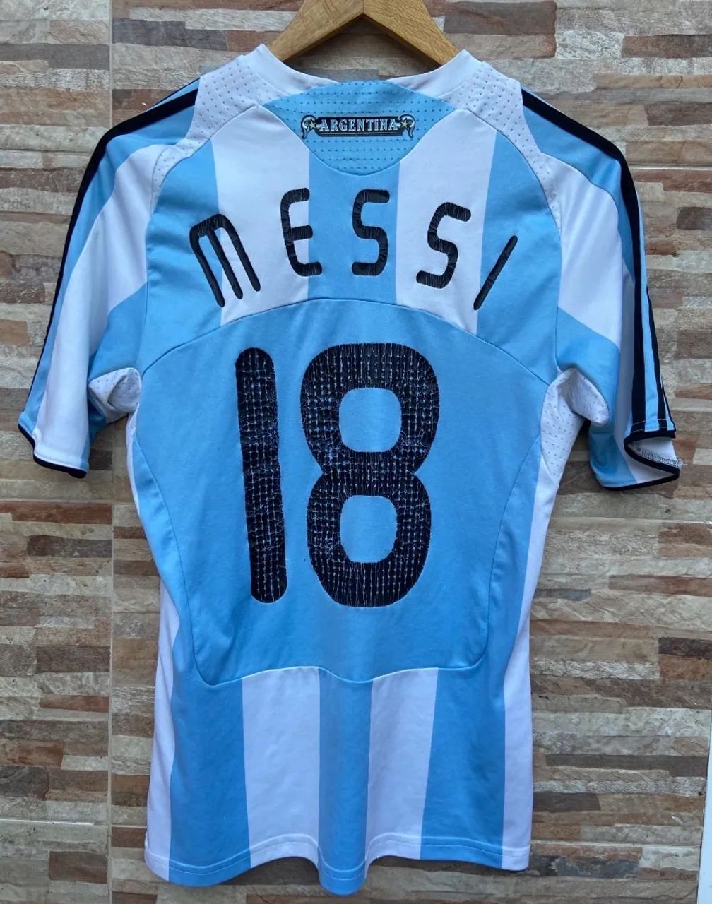 Camisa Argentina 2008 messi P - Foto 3