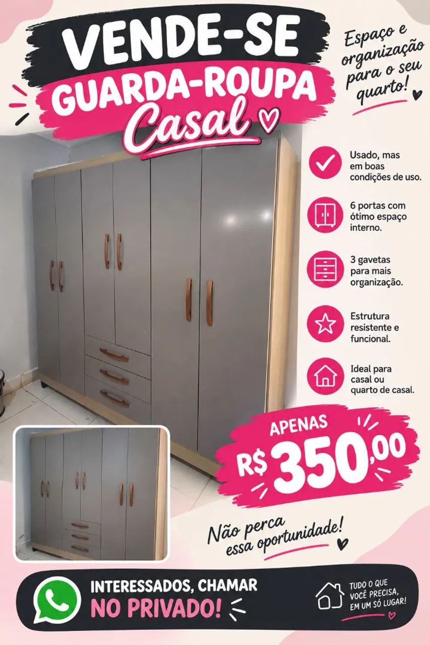 Guarda roupa casal