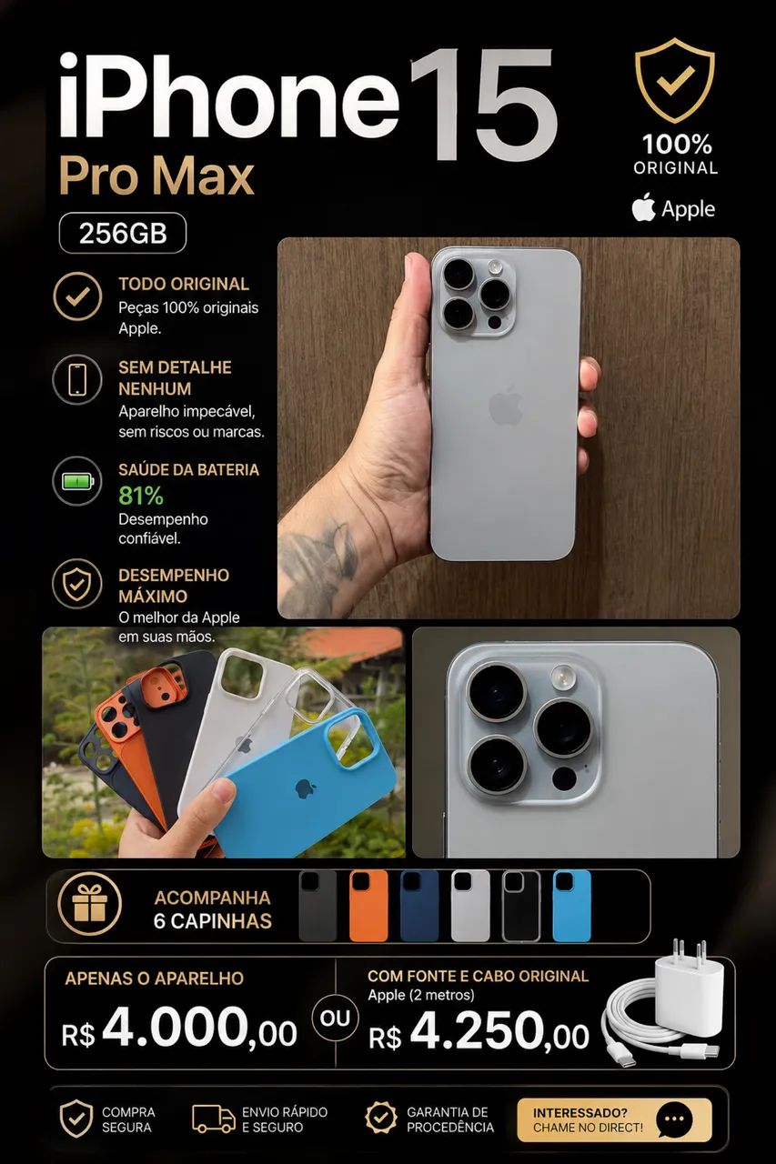 iPhone 15 pro Max 256gb