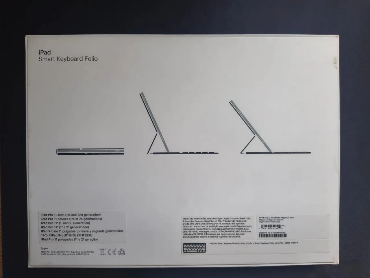 Smart Keyboard Folio Para Ipad Pro 11 original Apple Novo