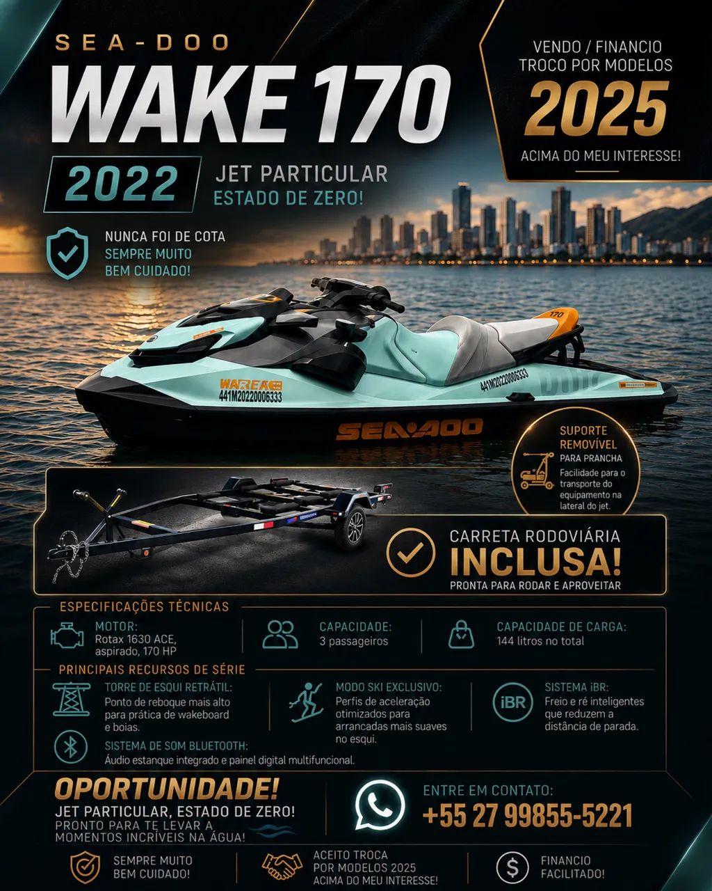 Sea-Doo Wake 170 oportunidade 