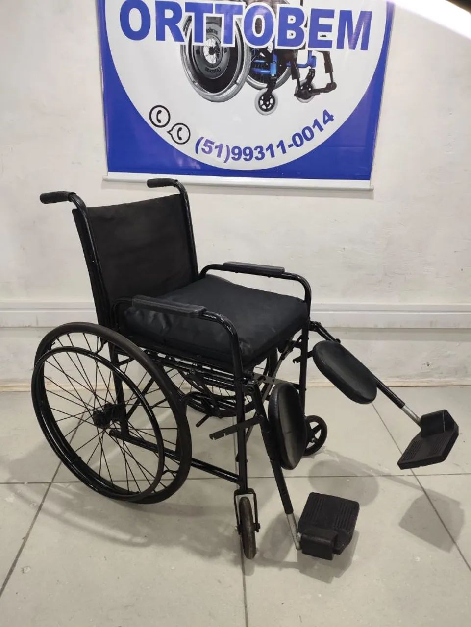 Cadeira de Rodas Elevação de Pernas e Encosto de Panturrilhas  - Foto 5