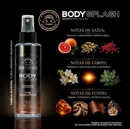 Body splash masculino FOX for man 100ml - Foto 2