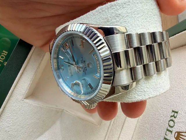 Rolex Day-Date Azul Tiffany - Foto 3