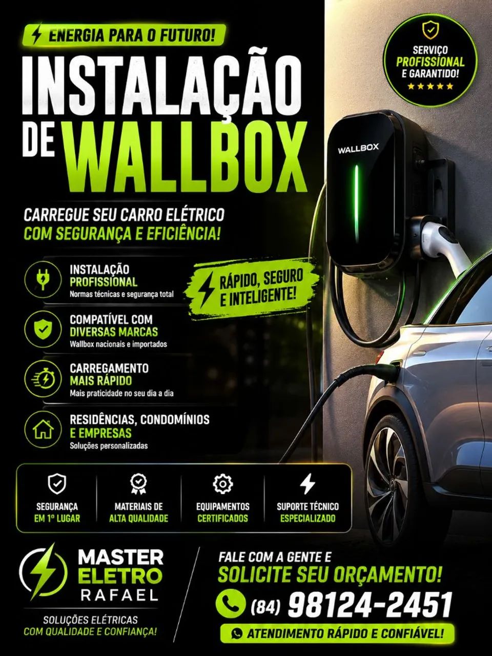Super promoção de instalação de wallbox
