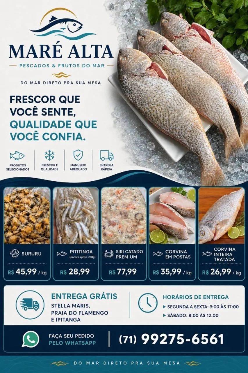 Pescados e Frutos do Mar - Mais barato de Salvador - Foto 4