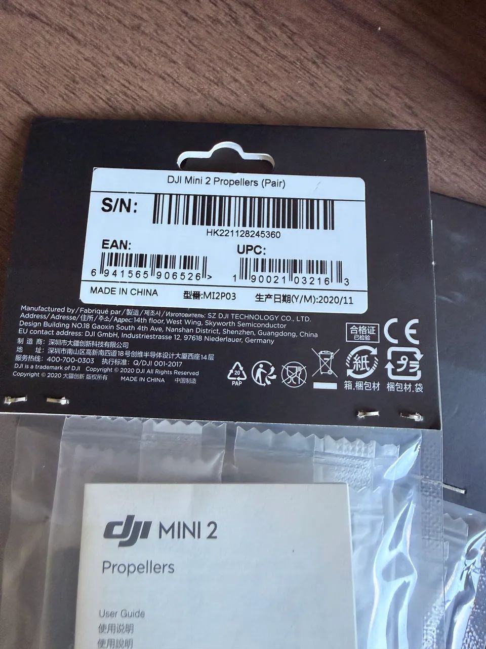 Jogo de hélice Mavic Mini 2 ORIGINAL