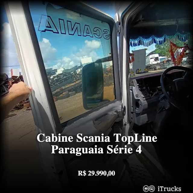 Cabine Scania TopLine Paraguaia Teto Alto Leito Série 4 - Foto 10