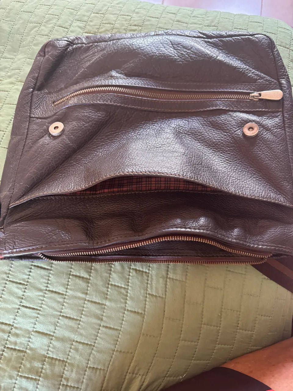 Bolsa carteiro couro legítimo  - Foto 3