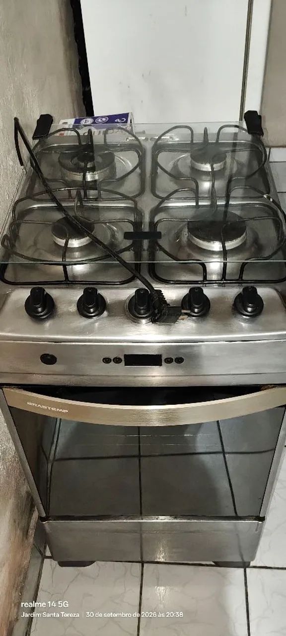 Fogão Brastemp grill 