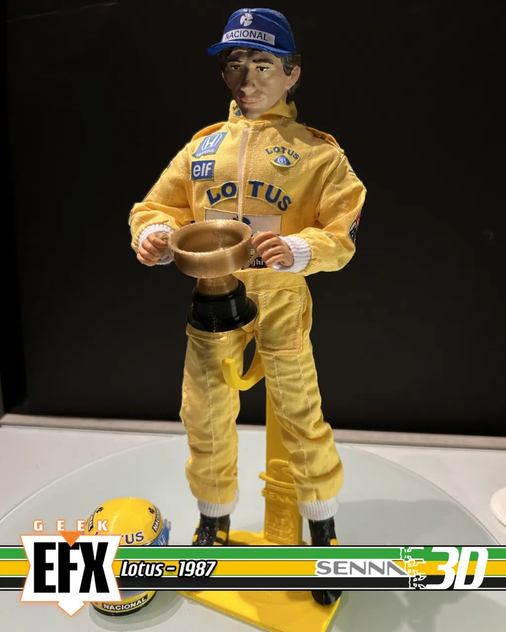 Kit Ayrton Senna 1/6 - Lótus Amarela - Foto 3