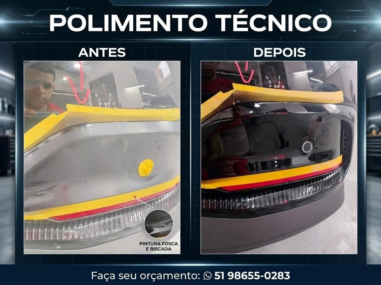 Polimento e higienização 