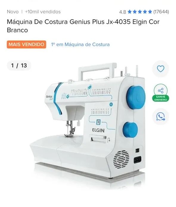 Máquina de costura Elgin - Foto 2