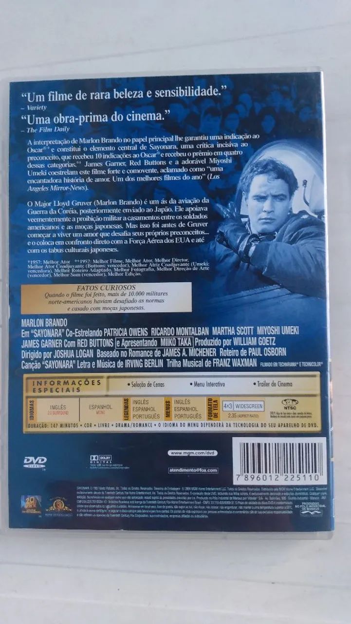 DVD original Sayonara Marlon brando de 1957. - Foto 6