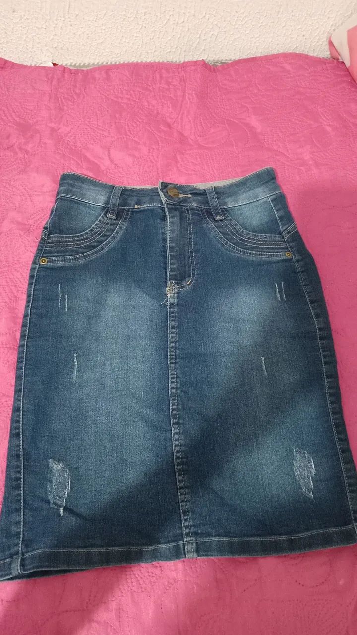 Saia jeans