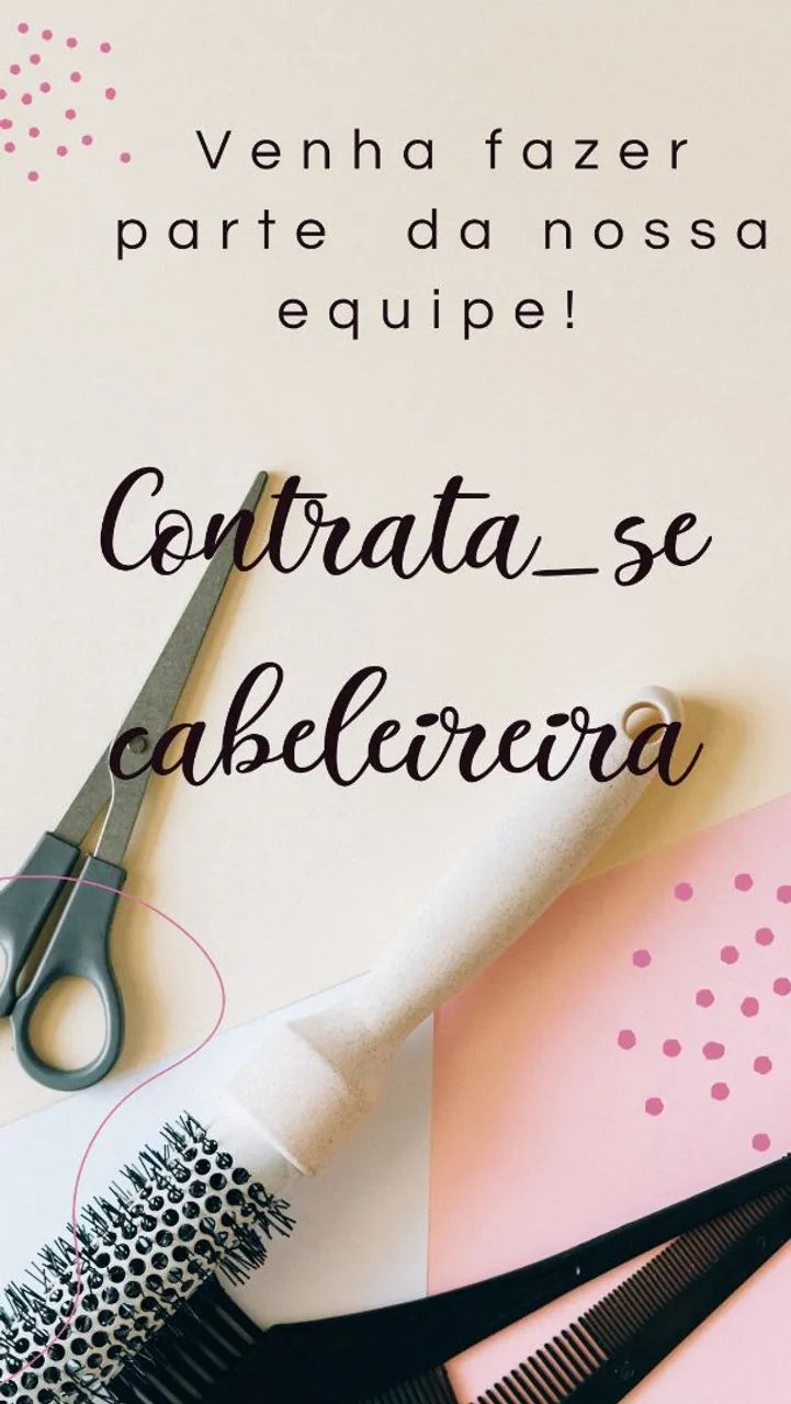 Contrata cabeleireira 