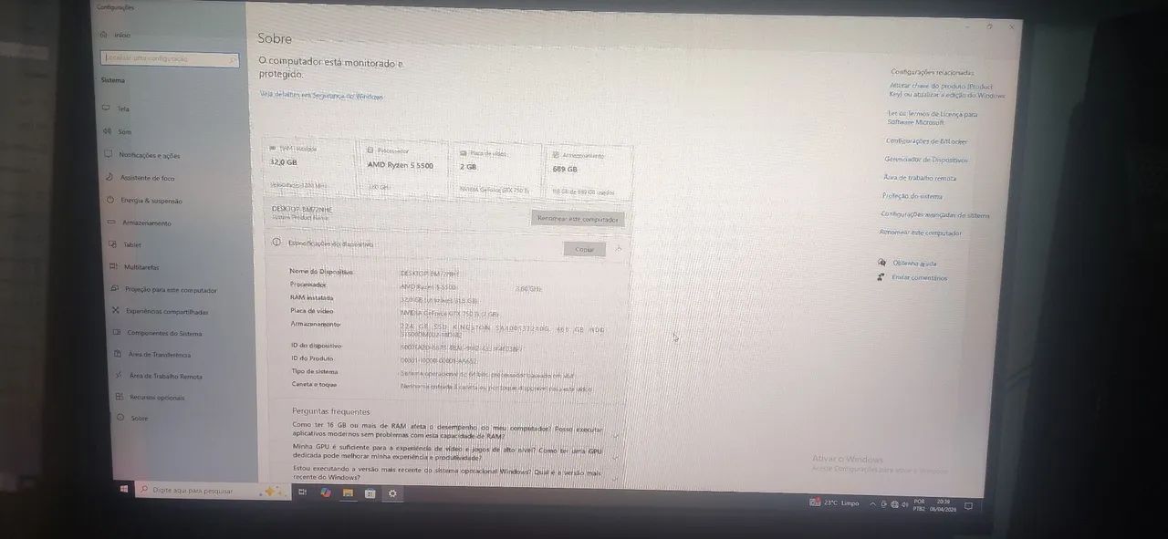 PC Gamer Completo Ryzen 5 + 32GB RAM + Monitor 200Hz - Foto 3