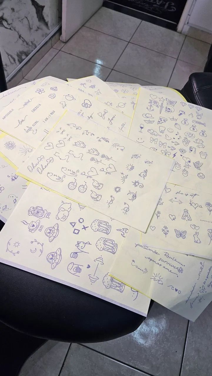 Catalogo Decalque pronto para usar na pele - Foto 4