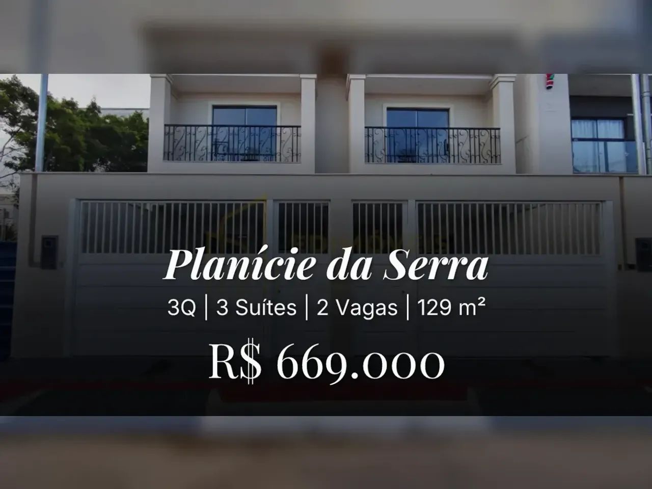 Linda Casa Duplex em Planície da Serra com 3 Suítes e Sol da Manhã