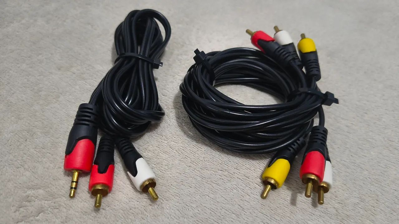 Switch AV 4X1 MIGTEC + Cabos AV Blindados  - Foto 3