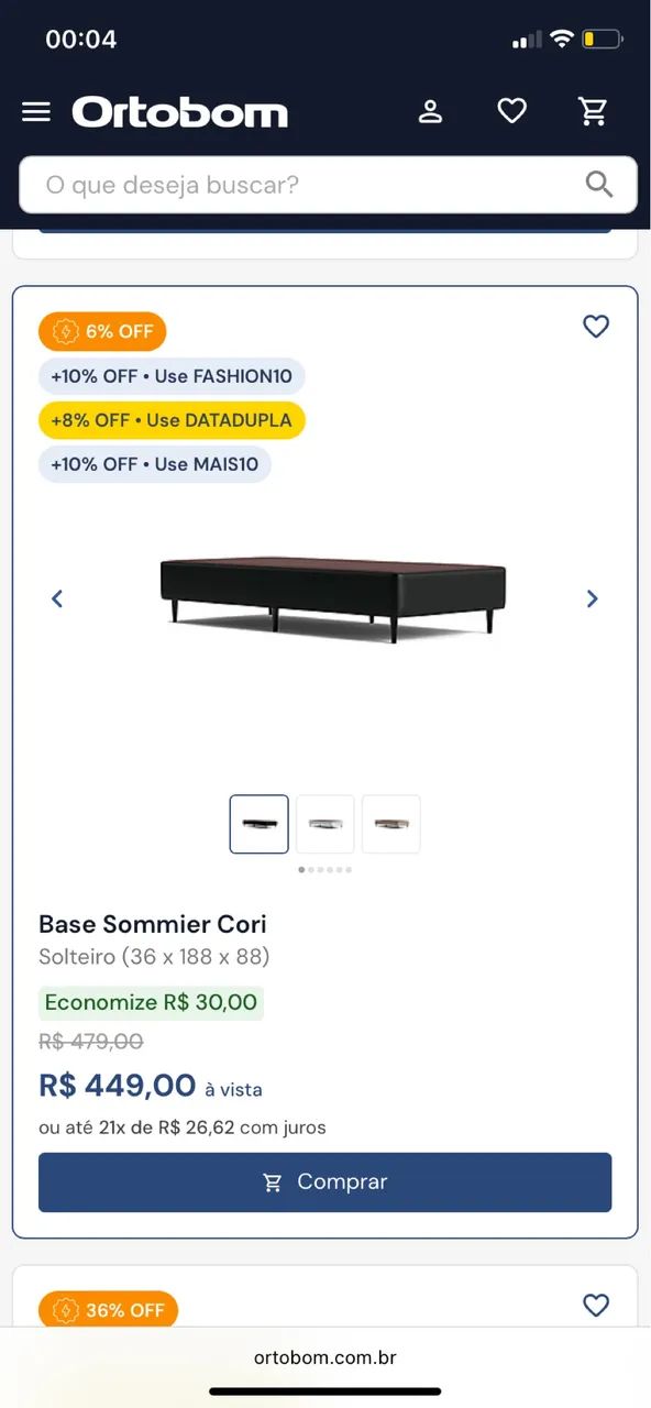 Cama box solteiro - Ortobom - Foto 5
