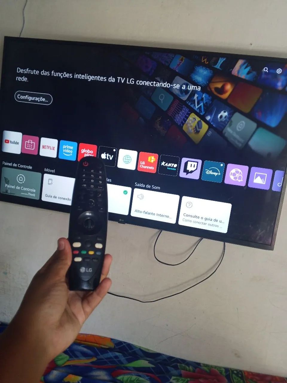 VENDO UMA TV LG 55 POLEGADAS , 1 ano e meio de uso, com comando de voz e tudo mais 
