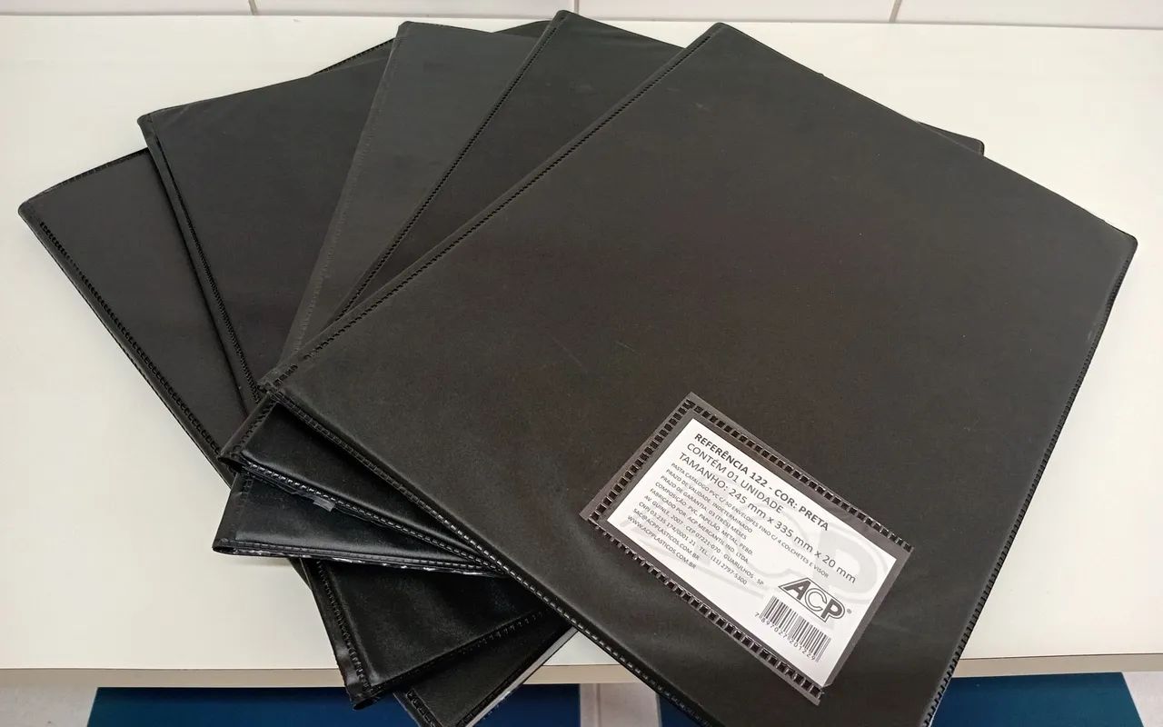 5 Pastas Catálogo com 50 Plásticos cada mais 100 extra