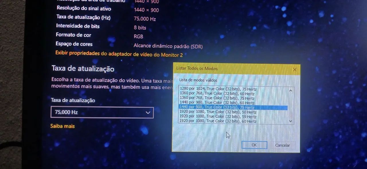 Monitor 75hz manchado (Troco em ssd) - Foto 5